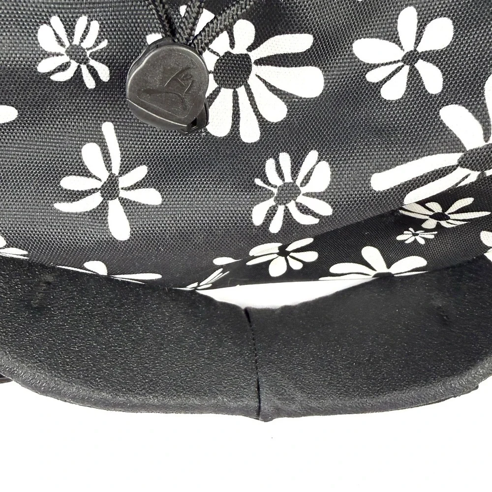 Overland Equipment Messenger Bag Black Floral Canvas Made In Chico USA